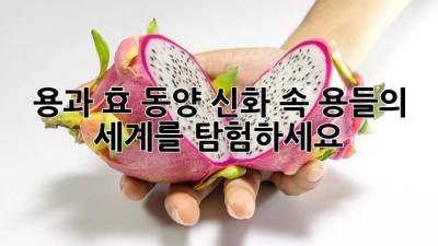 용과 효: 동양 신화 속 용들의 세계를 탐험하세요!